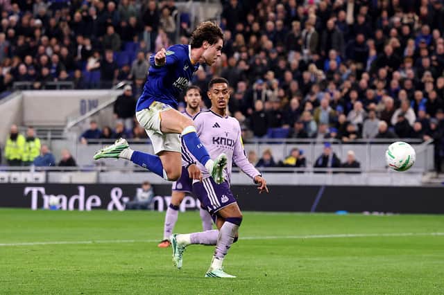 Hayden Hackney of Everton scores his team’s second goal during the Carabao Cup Fourth Round match between Everton and Newcastle United at Hill Dickinson Stadium on October 29, 2026 in Liverpool, England. (Photo by Carl Recine/Getty Images)