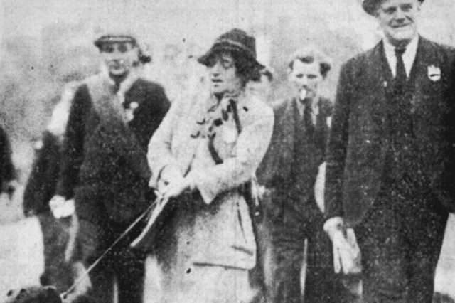Jarrow MP Ellen Wilkinson and the marchers arrive in London after a month-long trek to the capital.
