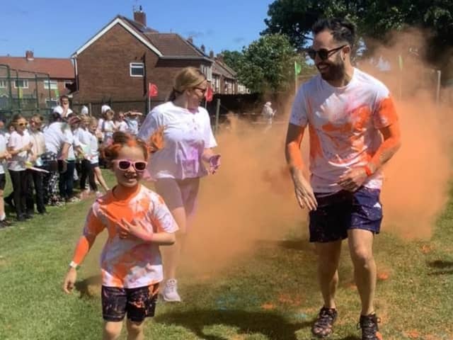 St Gregory's colour run 