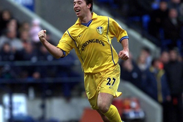 Robbie Fowler celebrates his third goal against Bolton Wanderers at the Reebok Stadium on Boxing Day 2001.