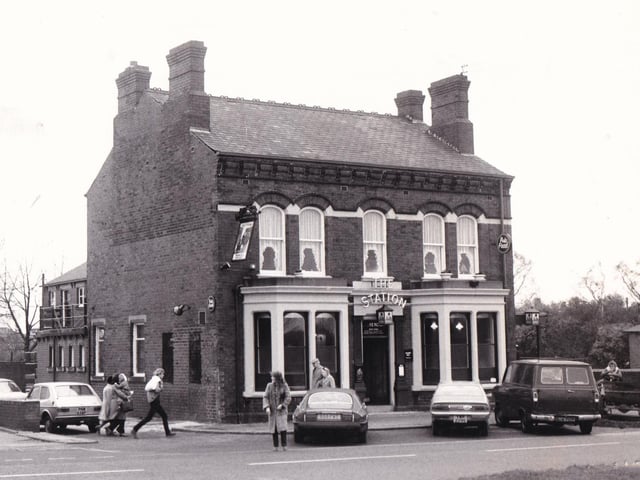 The Station on Station Road. Brian Drake was the licensee at the time this photo was taken in December 1981.