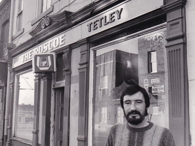 February 1982 and pictured is Noel Squire, landlord of The Roscoe on Chapeltown Road in Sheepscar.