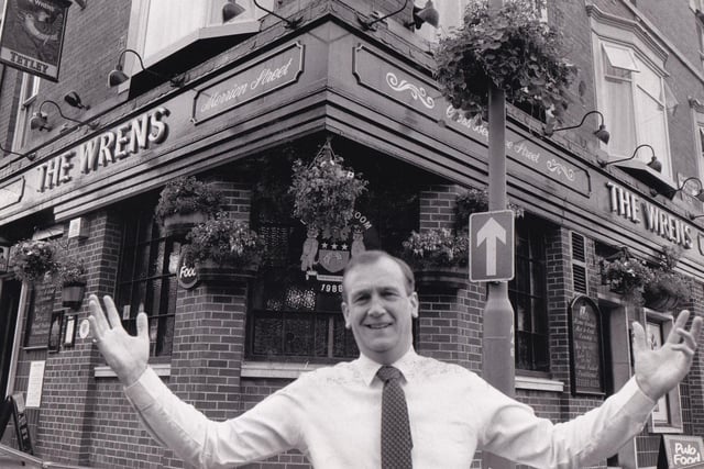 Landlord of The Wrens Keith Prime was celebrating in July 1988 after his pub on New Briggate won top prize in the Leeds Bloom awards.