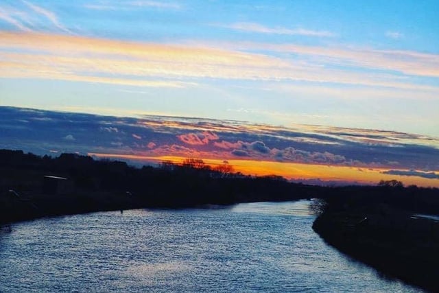 Dean McIntyre shared a stunning shot of the River Calder captured by 10-year-old Brooke.