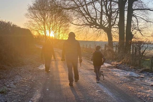 An early start paid off for Emma Lee-Wilby, as she took this gorgeous photo of her family on a sunrise adventue.