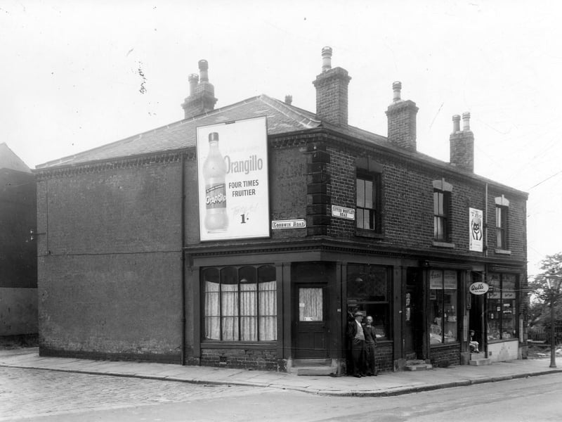 August 1961 and Goodwin Road is to the left, at the corner with Upper Wortley Road.