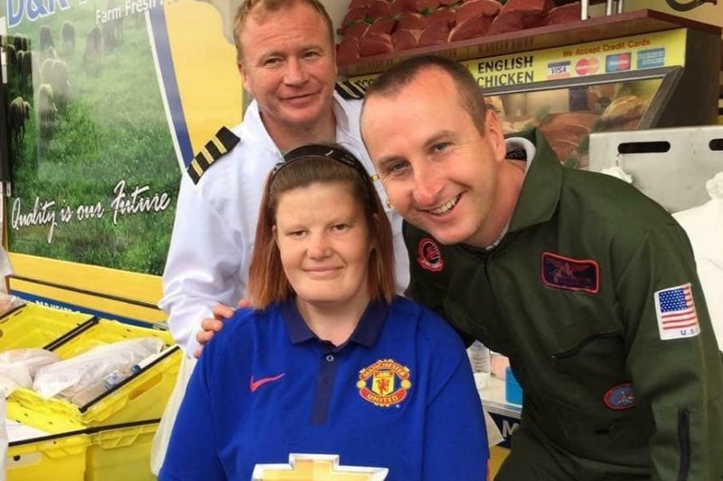 Helen Stephenson said: "Steven Arnold and Andrew Whyment from Coronation Street at Doncaster Keepmoat Stadium."
