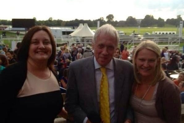 Andrea Zubrzycki said: "Me with Harry Gration at York Races."