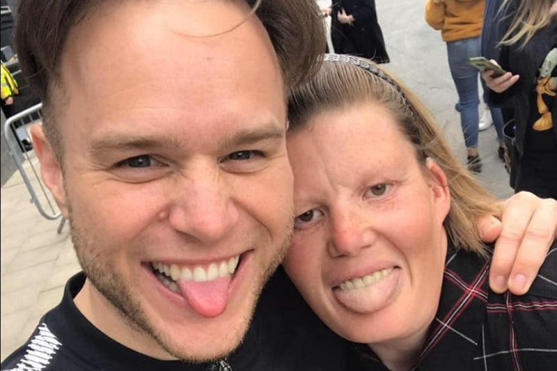 Helen Stephenson shared her selfie with Olly Murs at Leeds Arena.