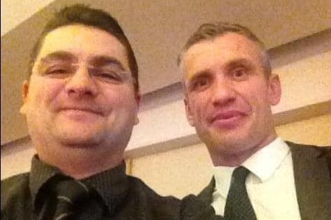 Mick Greensmith shared his selfie with Jamie Peacock.