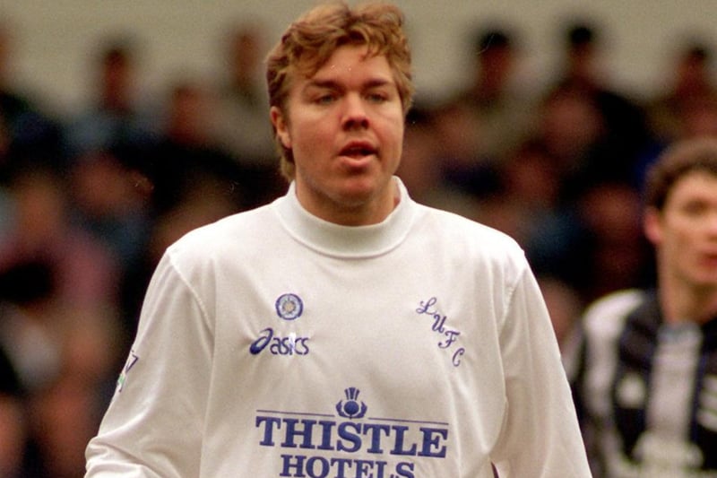 Tomas Brolin in action. He had signed for Leeds United from Palma in November 1995.