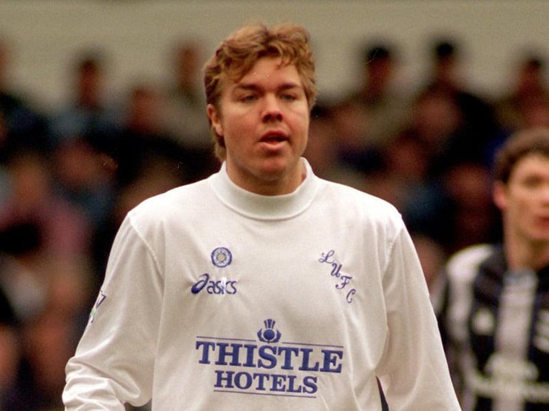 Tomas Brolin in action. He had signed for Leeds United from Palma in November 1995.