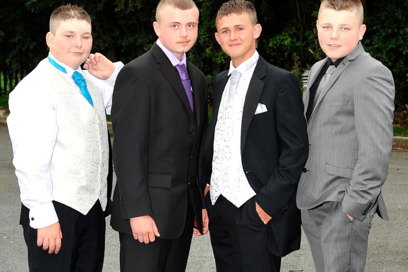 from left - Ben Ashurst, Ryan Hill, Tom Aspey, Chris Fairhurst - Abraham Guest Prom 2011