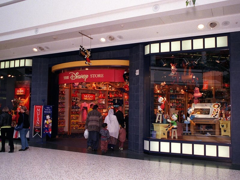 You could step into a magical world at the Disney Store, a retailer which still offers the same experience today.