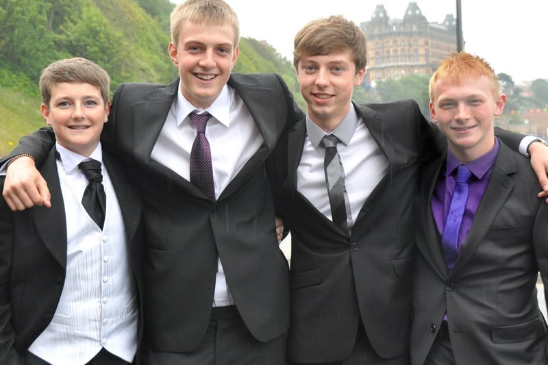 From left: Levi Towell, Adam Robertshaw, Jack Laing and Dan Hupston were all up for the prom.