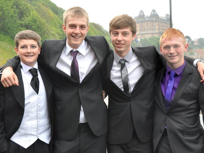From left: Levi Towell, Adam Robertshaw, Jack Laing and Dan Hupston were all up for the prom.