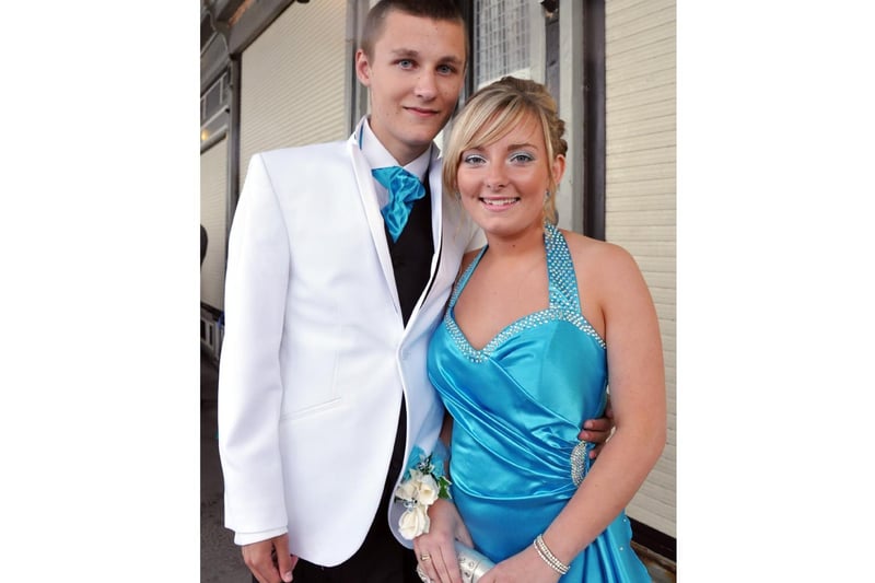 Michael Bamforth and Charlotte Baker were well dressed for the prom.