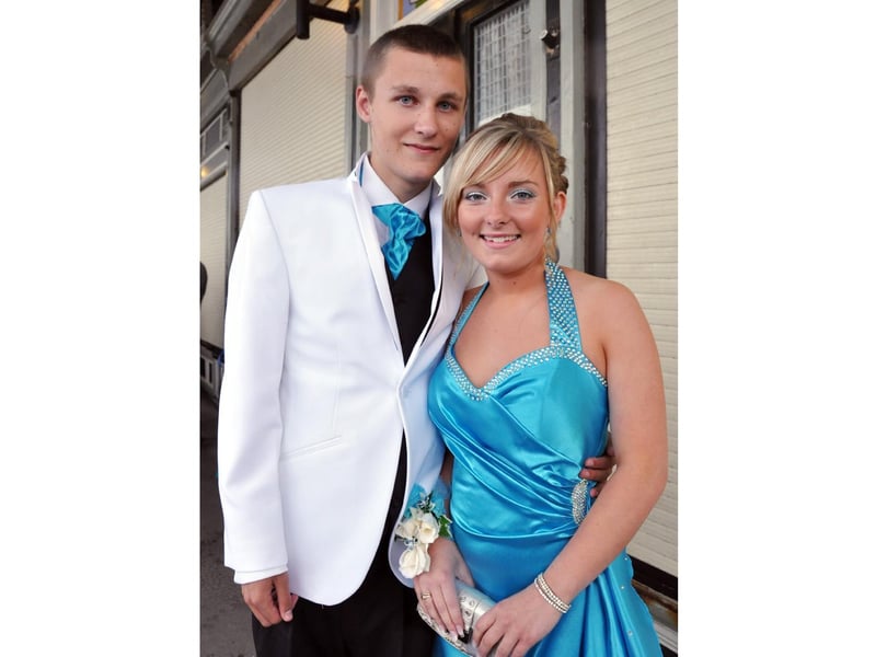 Michael Bamforth and Charlotte Baker were well dressed for the prom.