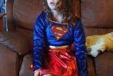 Cleo Buchanan,7, as Superwoman.