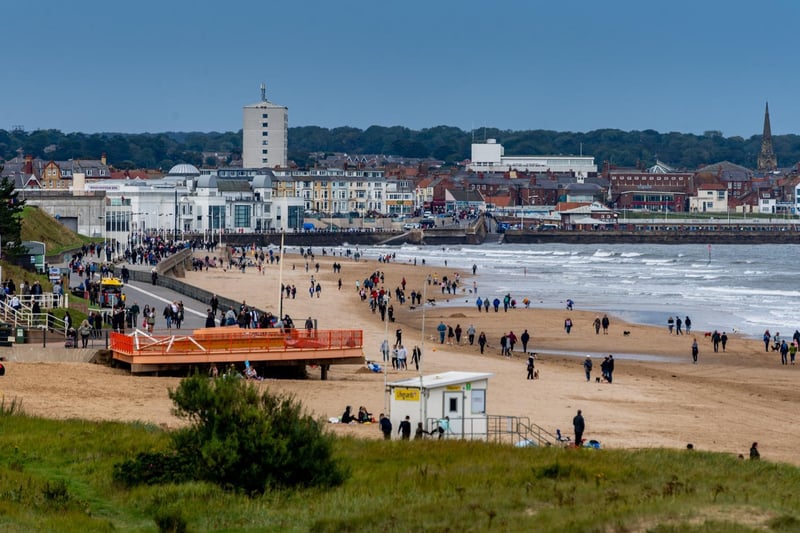 The second most common place people arrived in the area from was East Riding of Yorkshire, with 315 arrivals in the year to June 2019. Picture shows Bridlington.