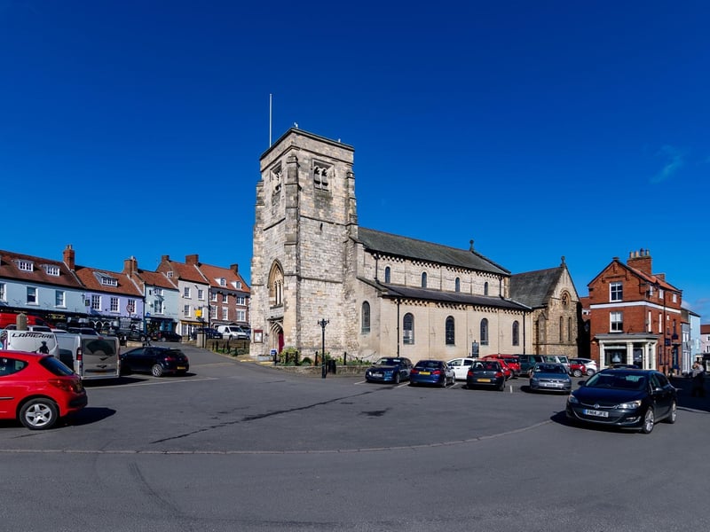 The most common place people arrived in the area from was Ryedale, with 435 arrivals in the year to June 2019. Pictured is Malton Market Place.