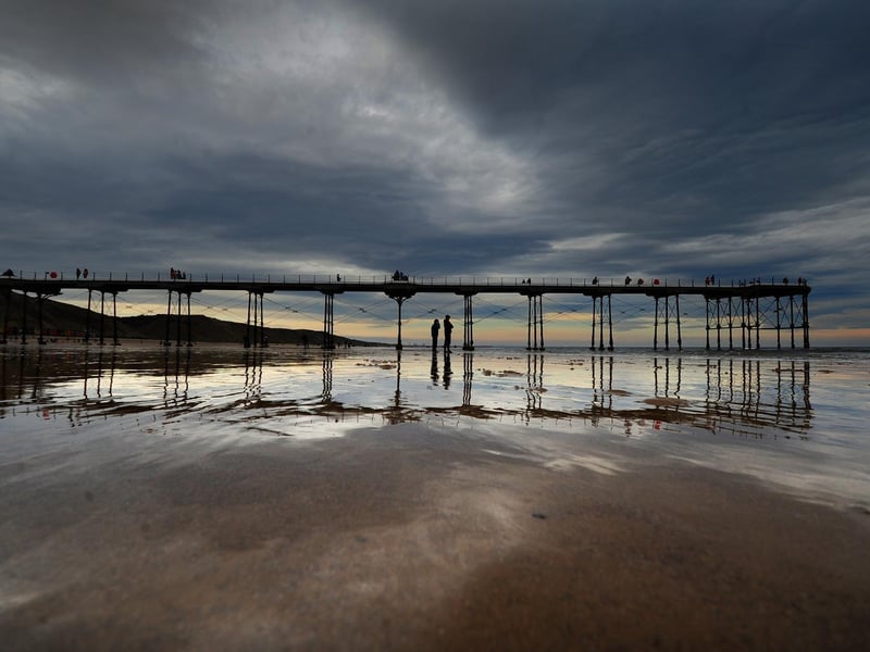 The fifth most common place people arrived in the area from was Recar and Cleveland, with 172 arrivals in the year to June 2019. Picture shows the pier at Saltburn-by-the-Sea.