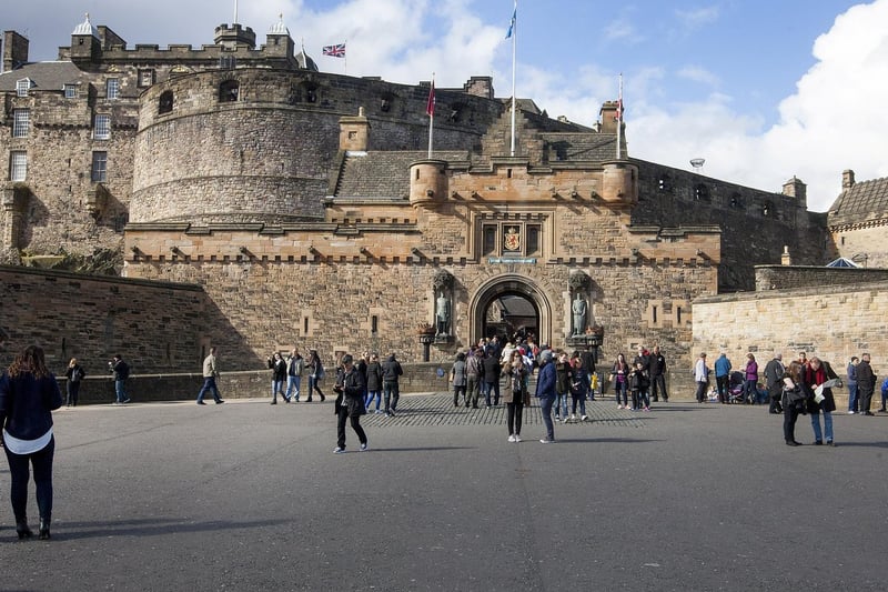 The ninth most common place people arrived in the area from was Scotland, with 107 arrivals in the year to June 2019. Picture shows Edinburgh Castle.