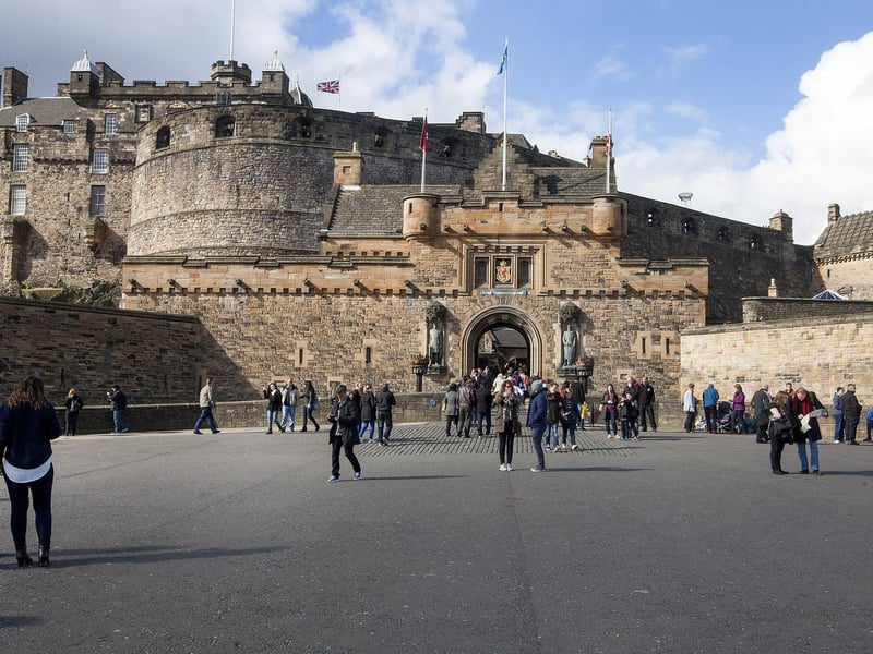 The ninth most common place people arrived in the area from was Scotland, with 107 arrivals in the year to June 2019. Picture shows Edinburgh Castle.