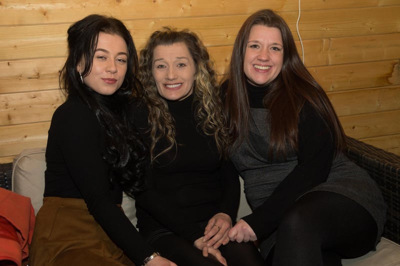 Latasha (left) celebrates her 21st birthday with mum Julie and sister Nikky, in 2015.