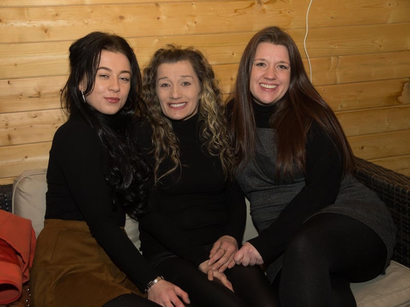 Latasha (left) celebrates her 21st birthday with mum Julie and sister Nikky, in 2015.