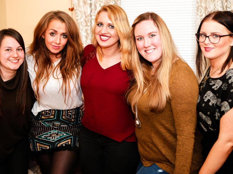 Bree, Adele, Hayleigh, Kim and Jayme out celebrating Adele's birthday, in 2016.