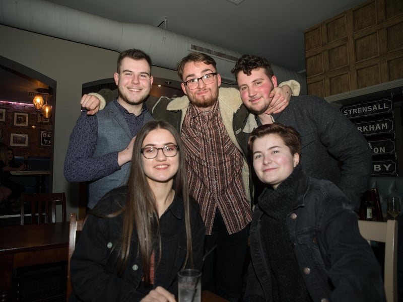 Joseph (centre) celebrating his birthday with Jimmy, Ryan, Astrid and Adrianna, in 2015.