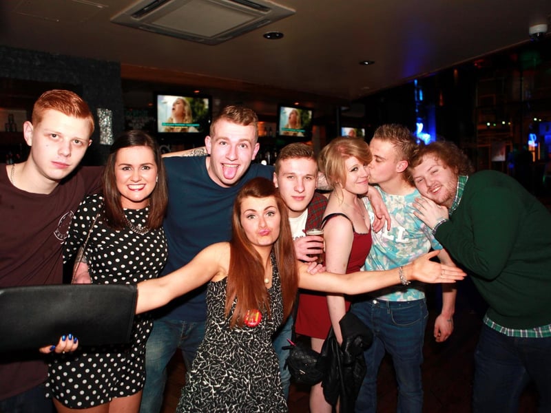 Dan, Lauren, Jack, Meg, Ryan, Louise, Sean and Steve celebrating Meg's 21st birthday, in 2014.