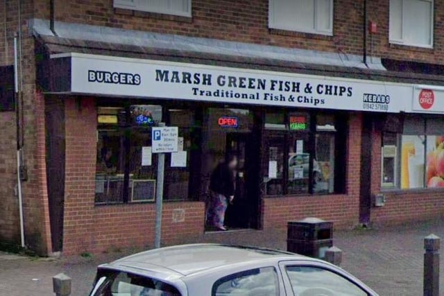 Marsh Green, Wigan. Google reviews rating 4.5 out of 5. Fish and chips £5.60