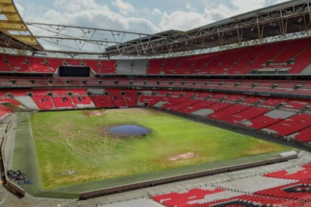 How Wembley Stadium would look with grassroots funding (photo: Greene King)