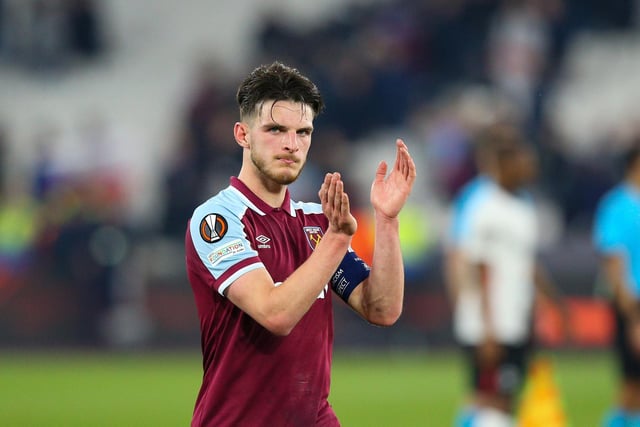 Manchester United will have a 'free run' at signing Declan Rice from West Ham United this summer (ESPN).