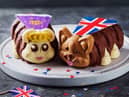 Connie has been given the royal treatment with a makeover fit for a Queen with her corgi​ pal who is adorned with a Union Jack cape