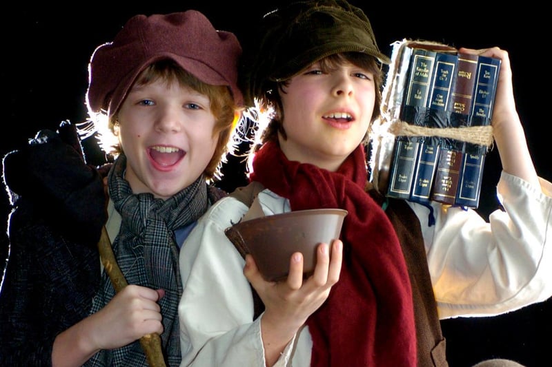 Connor Philpson and Jed Berry were both playing the lead character in David Young Academy's production of Oliver.