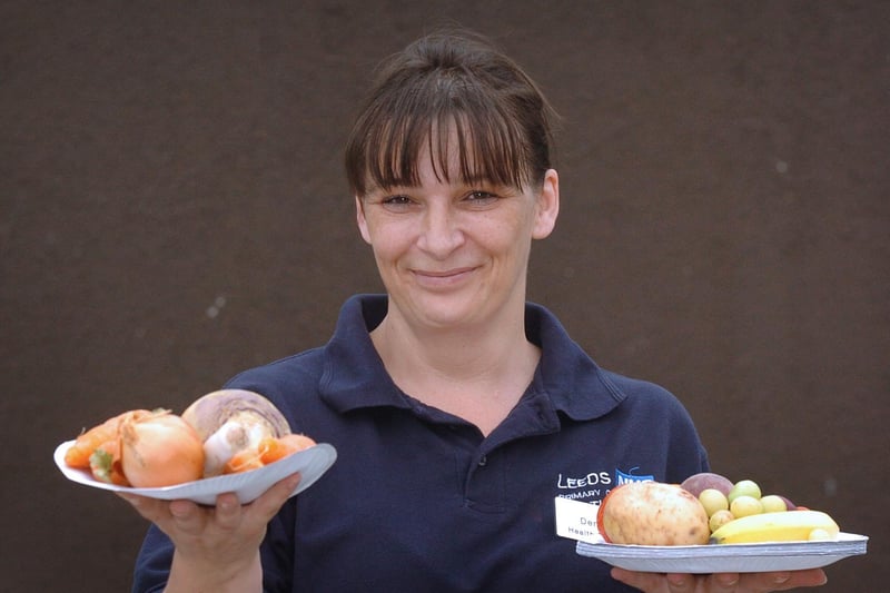 The focus was on healthy eating at Seacroft Library in July 2008. Pictured is trainer Denise Brearton.
