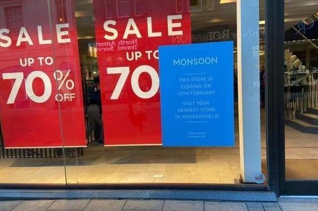 The Monsoon store in Commercial Street shut for good on Wednesday, February 12. At the time, a spokesperson for Monsoon confirmed that there were no plans to close the adjoining Accessorize store.