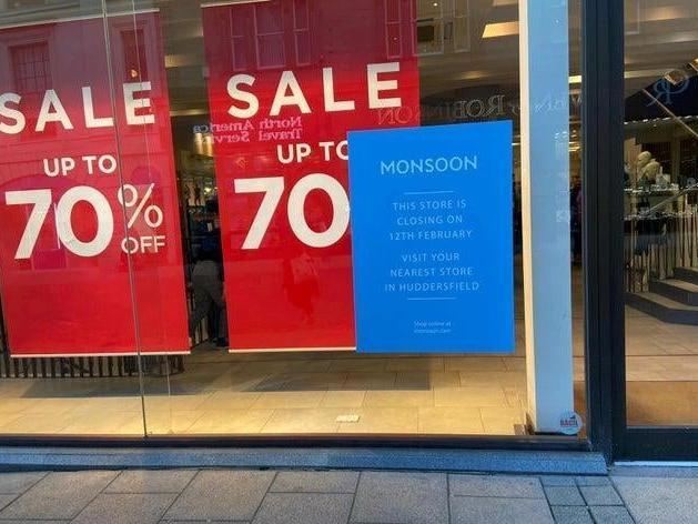 The Monsoon store in Commercial Street shut for good on Wednesday, February 12. At the time, a spokesperson for Monsoon confirmed that there were no plans to close the adjoining Accessorize store.
