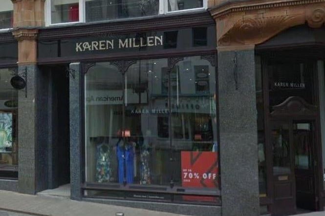 Boohoo also bought Karen Millen, closing its stores, including the one in the Victoria Quarter.