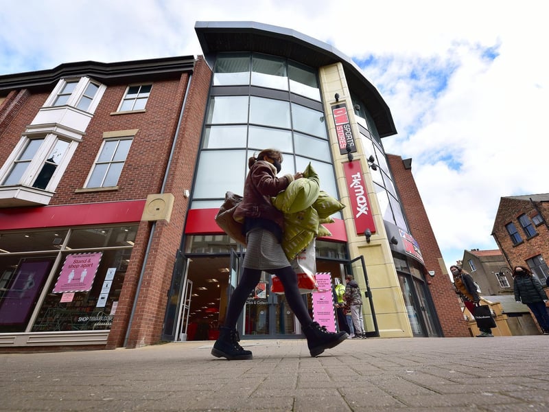 Shoppers were out on the high street in Scarborough for the first time in months.