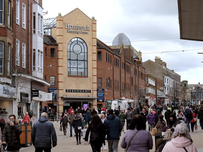 It was busy in the town centre on Monday morning...