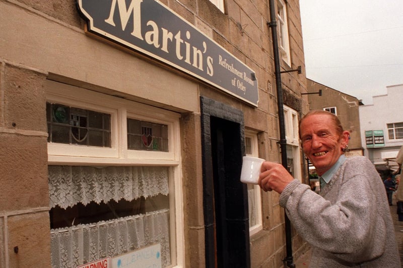 Do you remember Martin Dennis? He is pictured outside his refreshment rooms in June 1997.