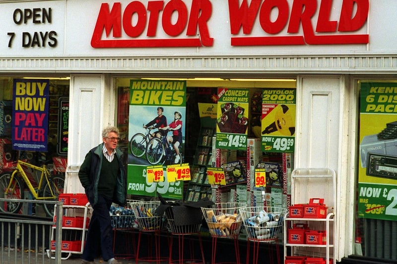 Were you shopping here in 1997? Otley's Motor World - open seven days a week.