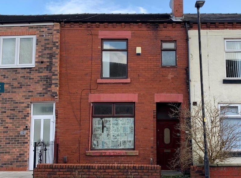 10 Walter Street, Leigh, Greater Manchester WN7 4TY | Comprising of a reception room, kitchen/diner, bathroom and three bedrooms, this mid-terrace property has a guide price of £30,000+.