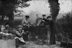 A roadside canteen for the protestors on the Jarrow March. (Photo by Fox Photos/Hulton Archive/Getty Images)