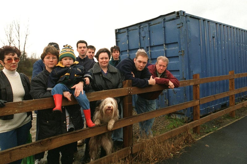 November 1998 and residents of Parkland View were unhappy about a 20ft blue container that has been near their homes for two years.