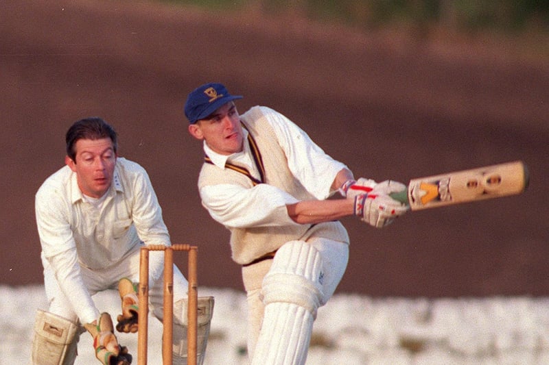 Rawdon's Russell Murray in batting action against Adel during the last match of the season in September 1998.